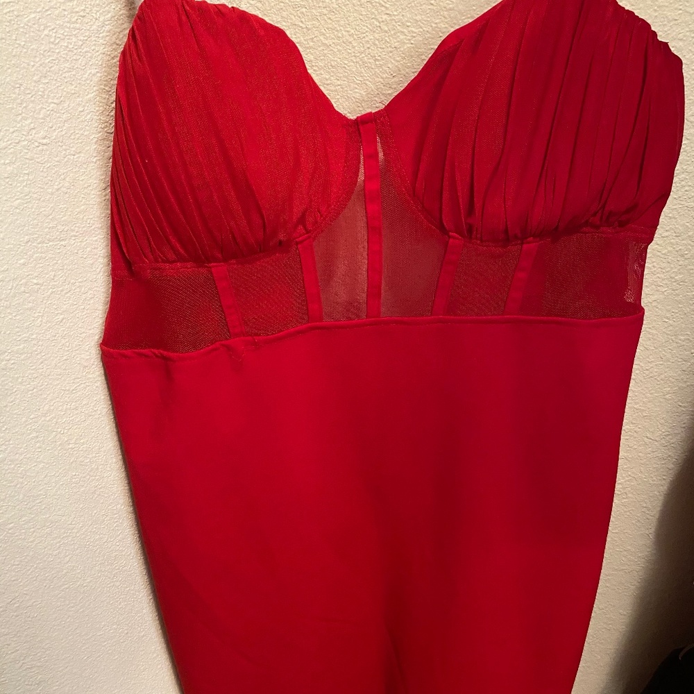 Red dress